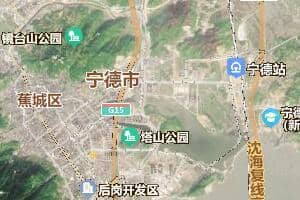 寧德市地圖