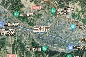 蘭州市地圖